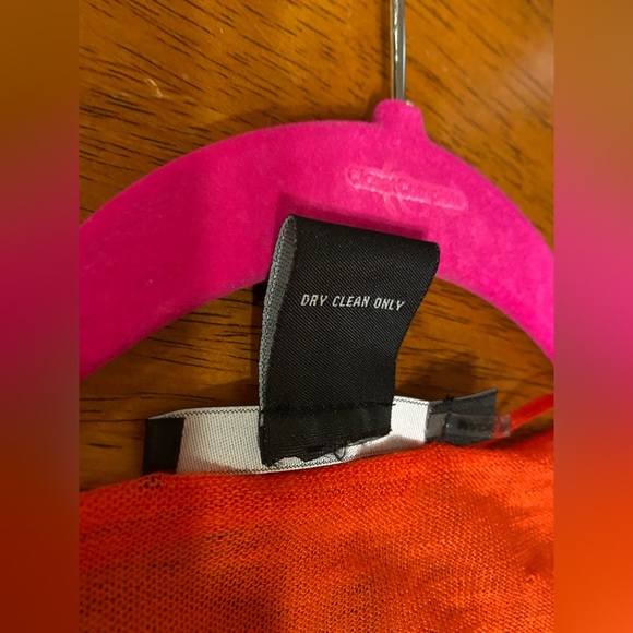 NWOT Luscious Orange VERTIGO Swimsuit Cover Poncho One Size So Soft Acrylic OSF - Picture 8 of 11